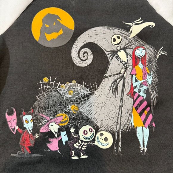Disney Tim Burton's The Night Before Christmas Graphic Crewneck Kids Large - Picture 2 of 6